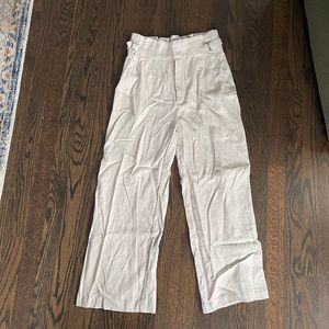 Abercrombie Ultra High Rise linen pants NWT